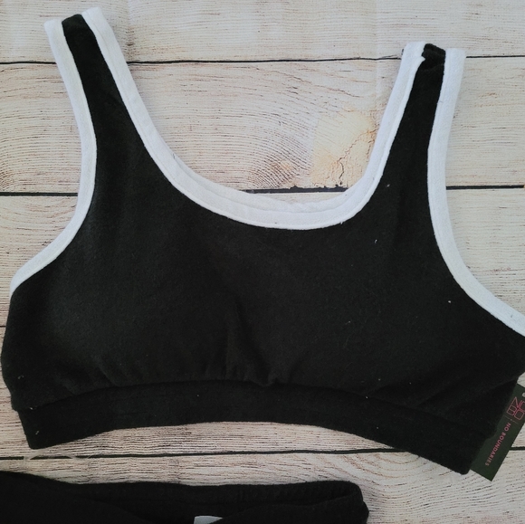 NWT 2 Piece Terry Set Black🖤 - Picture 3 of 9